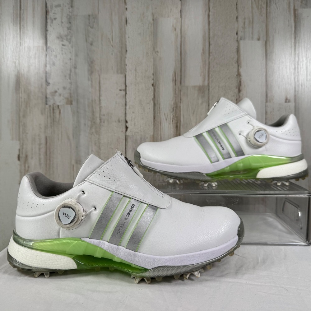 Adidas Golf Shoes Womens 8 White Tour360 24 BOA Spiked Boost IF0264